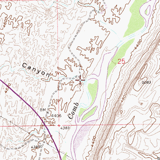 Topographic Map of Snake Canyon, UT