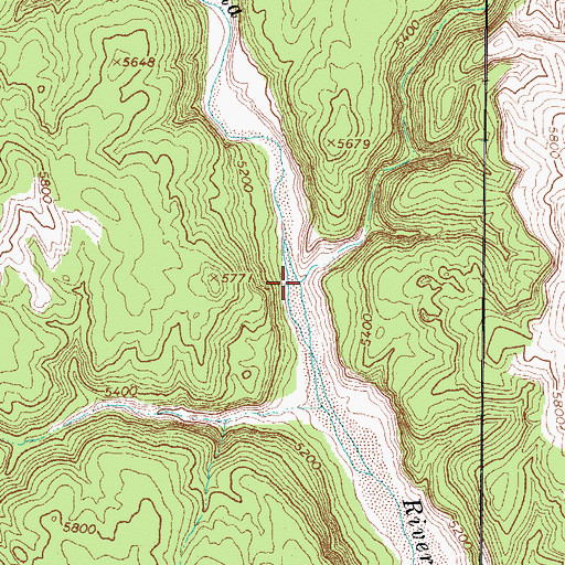 Topographic Map of Snake Creek, UT