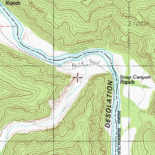 Topographic Map of Snap Canyon, UT