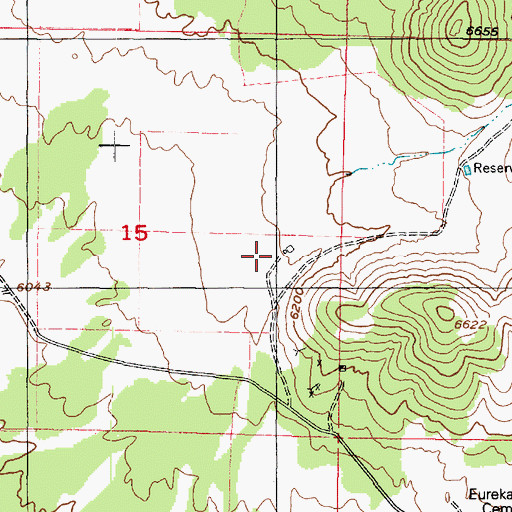 Topographic Map of Snell Ranch, UT