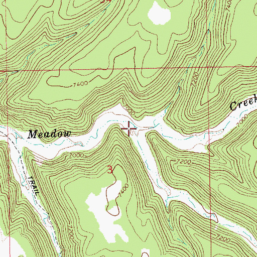 Topographic Map of Snowshoe Canyon, UT