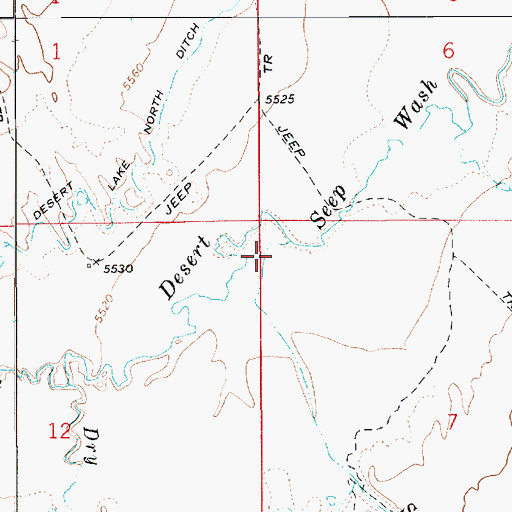 Topographic Map of Soap Wash, UT