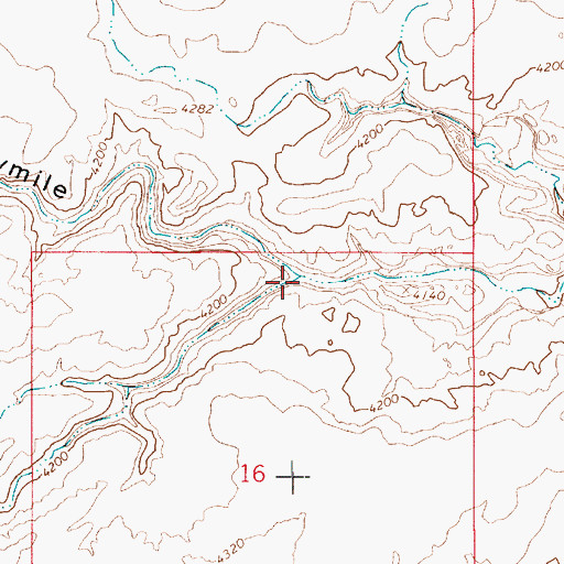 Topographic Map of Sooner Wash, UT