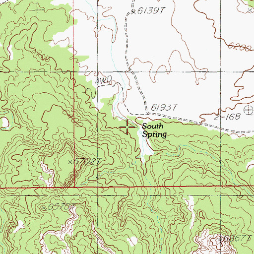 Topographic Map of South Canyon, UT