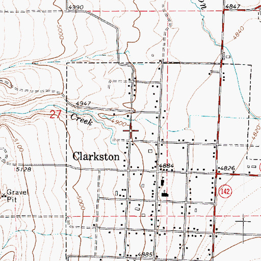 Topographic Map of South Canyon, UT