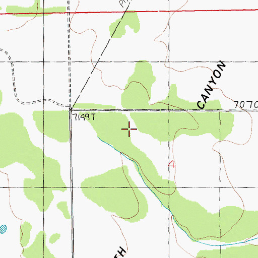 Topographic Map of South Canyon Point, UT