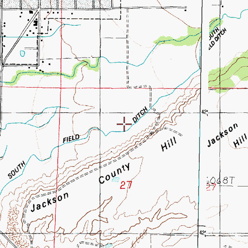 Topographic Map of South Field Ditch, UT