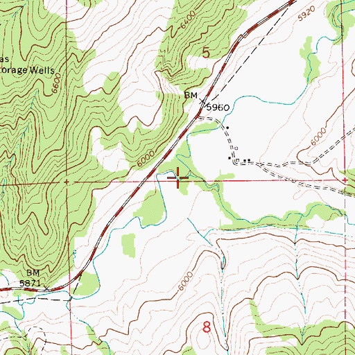 Topographic Map of South Fork Chalk Creek, UT