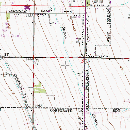 Topographic Map of South Jordan Canal, UT