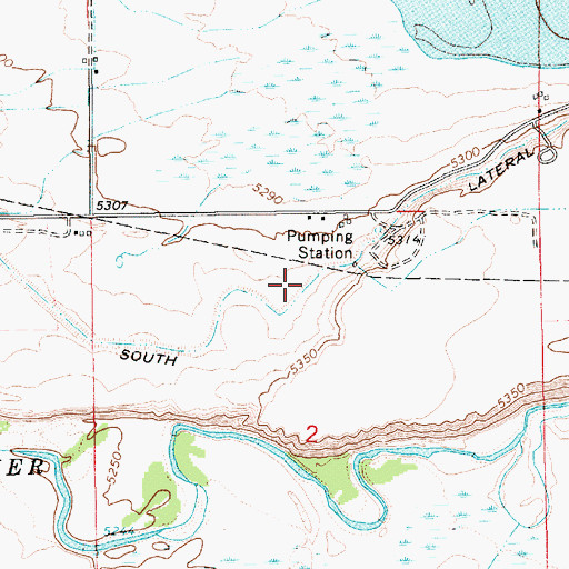 Topographic Map of South Lateral, UT