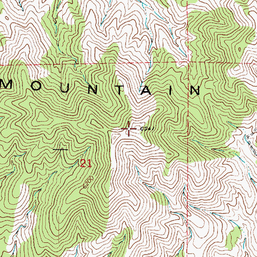 Topographic Map of South Mountain, UT