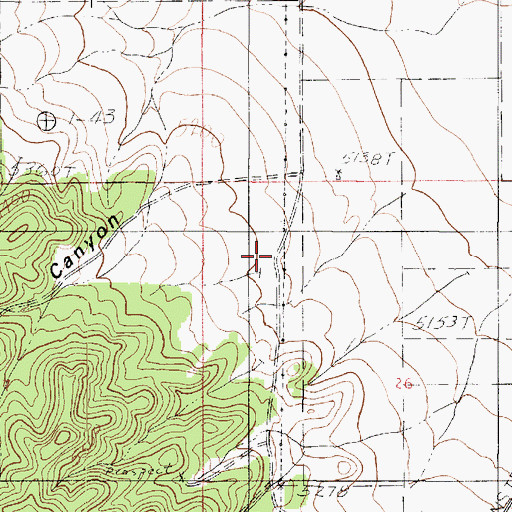 Topographic Map of South Spring Canyon, UT