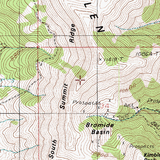 Topographic Map of South Summit Ridge, UT