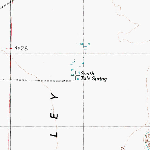 Topographic Map of South Tule Spring, UT