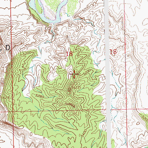 Topographic Map of Southman Canyon Gas Field, UT