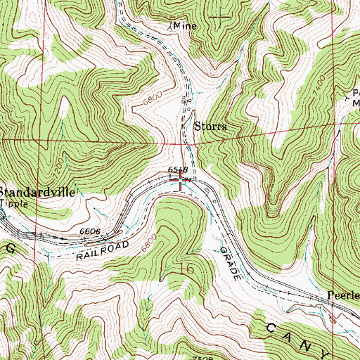 Topographic Map of Sowbelly Gulch, UT