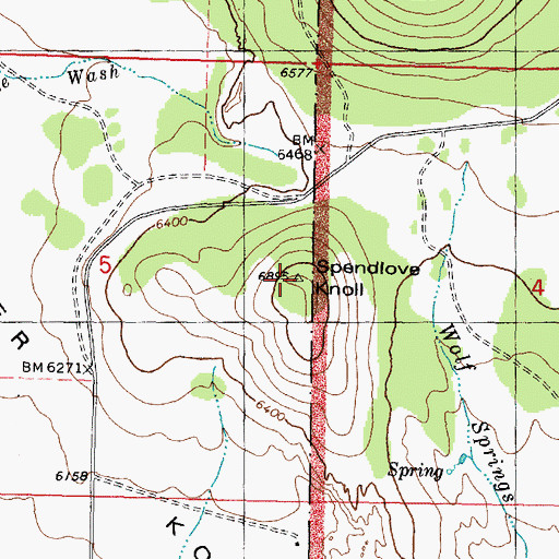 Topographic Map of Spendlove Knoll, UT