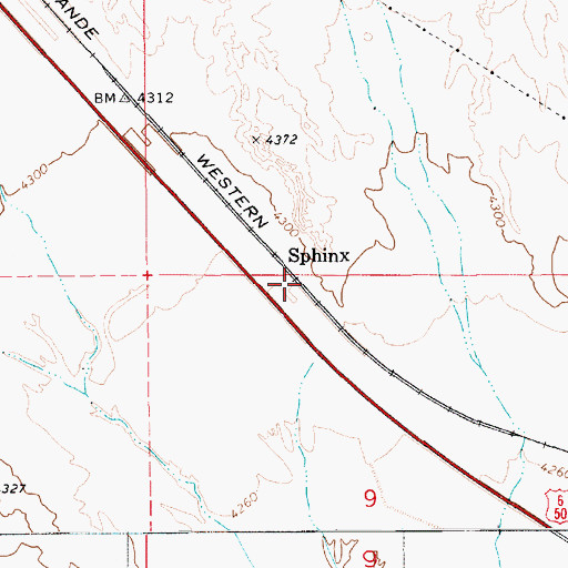 Topographic Map of Sphinx, UT