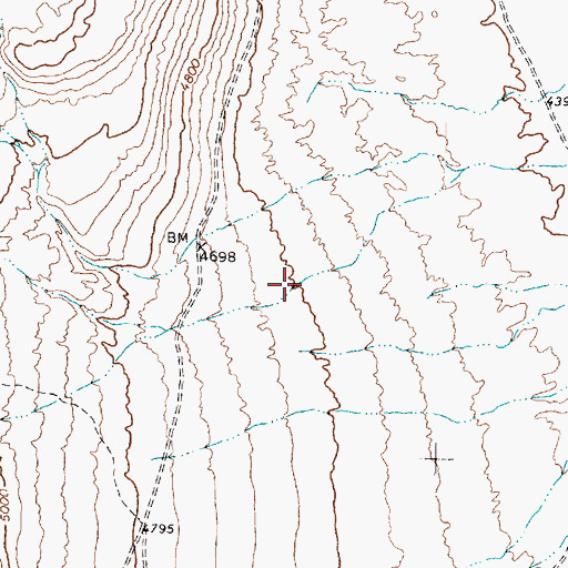 Topographic Map of Spotted Fawn Canyon, UT