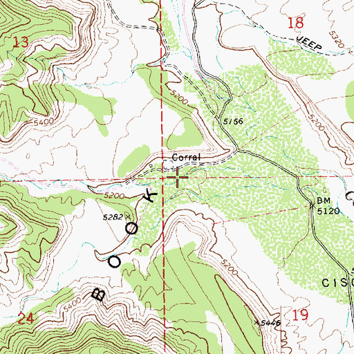 Topographic Map of Spring Canyon, UT
