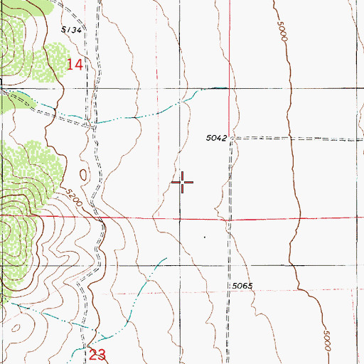 Topographic Map of Spring Canyon, UT
