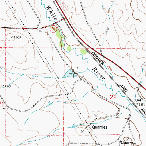 Topographic Map of Spring Canyon, UT