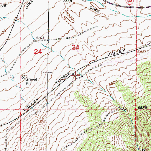 Topographic Map of Spring Canyon, UT