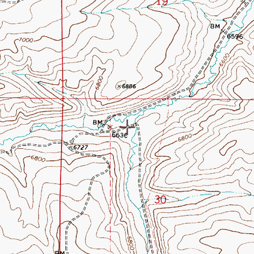 Topographic Map of Spring Canyon, UT