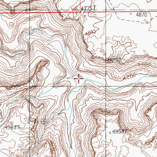 Topographic Map of Big Spring Canyon, UT