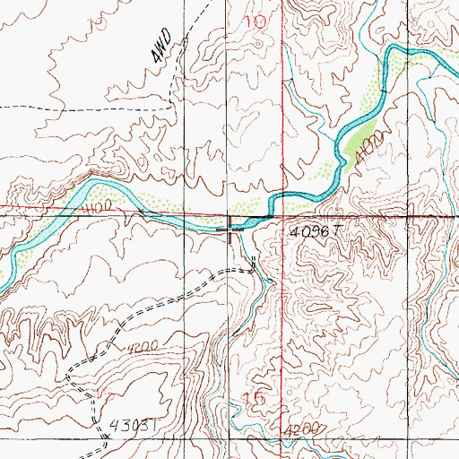 Topographic Map of Spring Canyon, UT