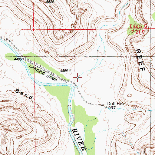 Topographic Map of Spring Canyon, UT