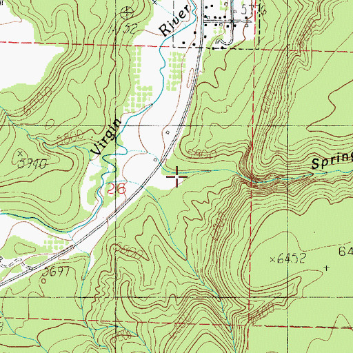 Topographic Map of Spring Hollow, UT