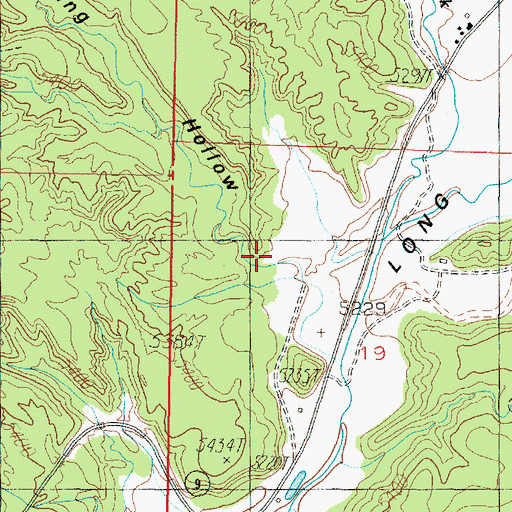 Topographic Map of Spring Hollow, UT