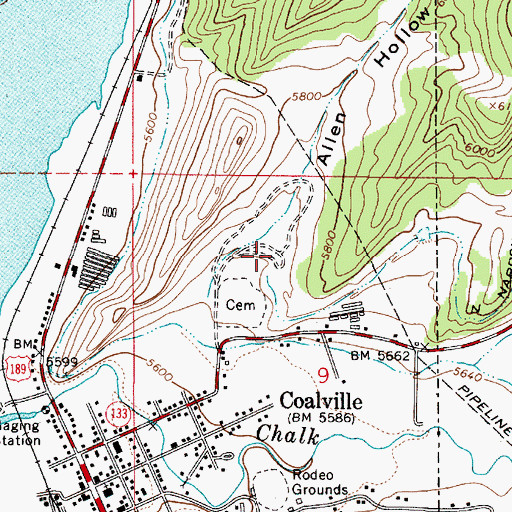 Topographic Map of Spring Hollow, UT