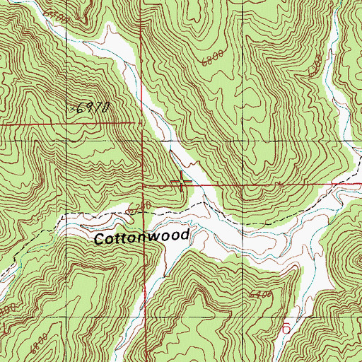 Topographic Map of Spruce Canyon, UT