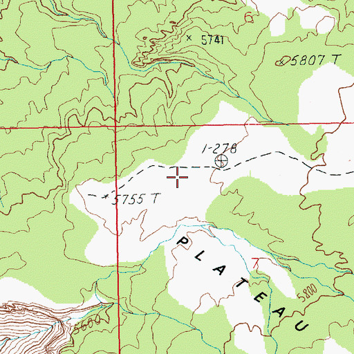 Topographic Map of Squaw Park, UT