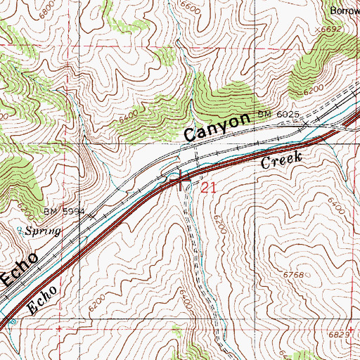 Topographic Map of Stag Canyon, UT