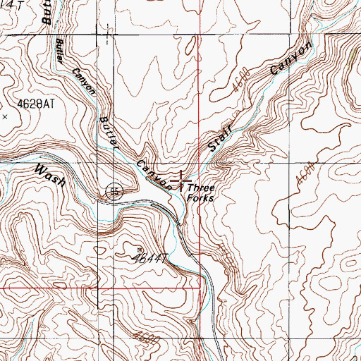 Topographic Map of Stair Canyon, UT