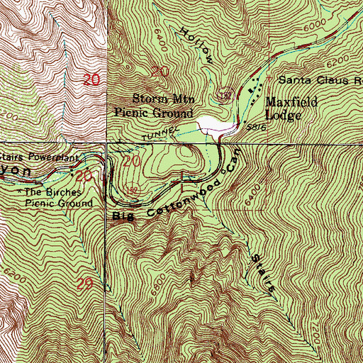 Topographic Map of Stairs Gulch, UT
