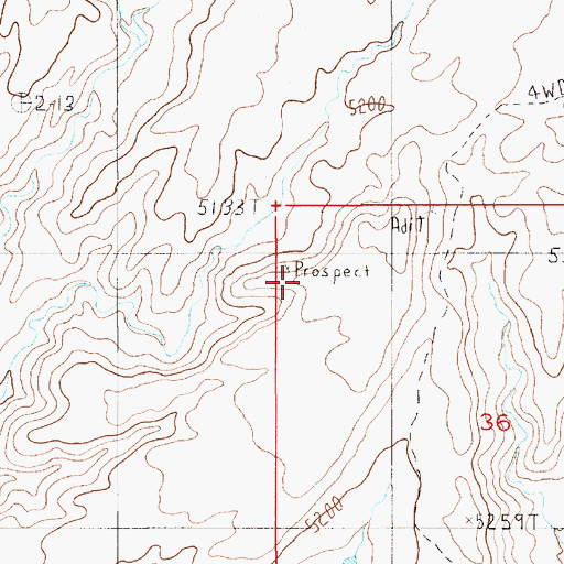 Topographic Map of Stanton Mine, UT