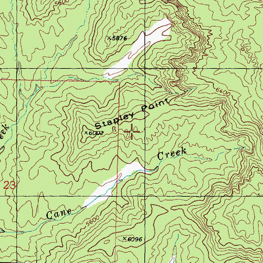 Topographic Map of Stapley Point, UT