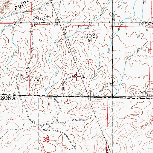 Topographic Map of Starvation Point, UT