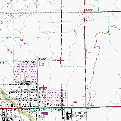 Topographic Map of State Road Lateral, UT