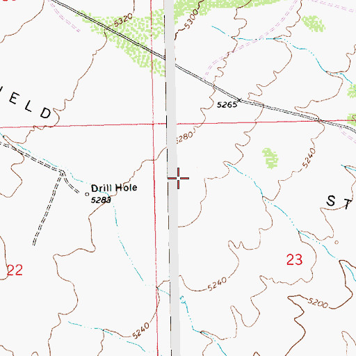 Topographic Map of Stateline Gas Field, UT