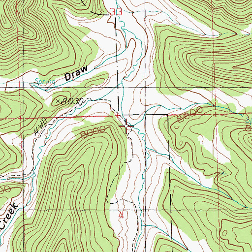 Topographic Map of Steer Gulch, UT