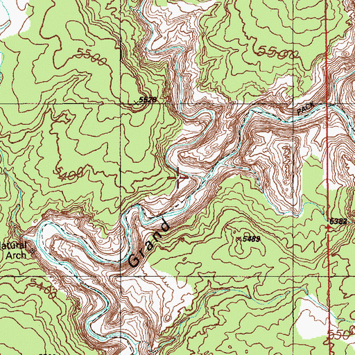 Topographic Map of Steer Gulch, UT