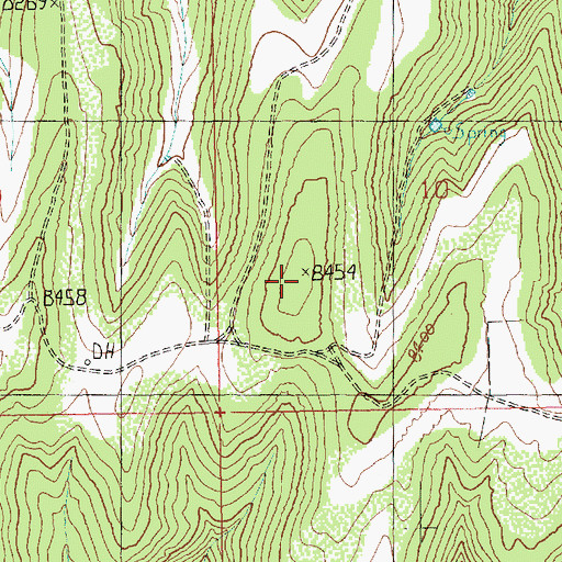 Topographic Map of Steer Ridge, UT