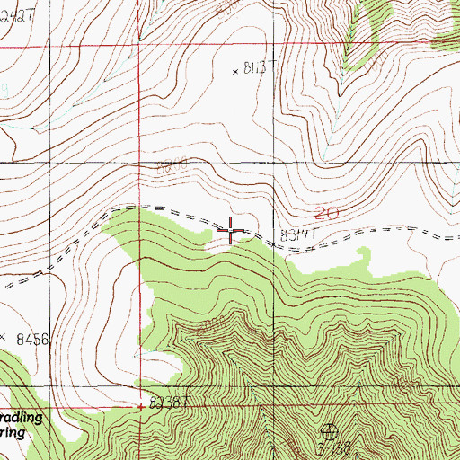Topographic Map of Steer Ridge, UT