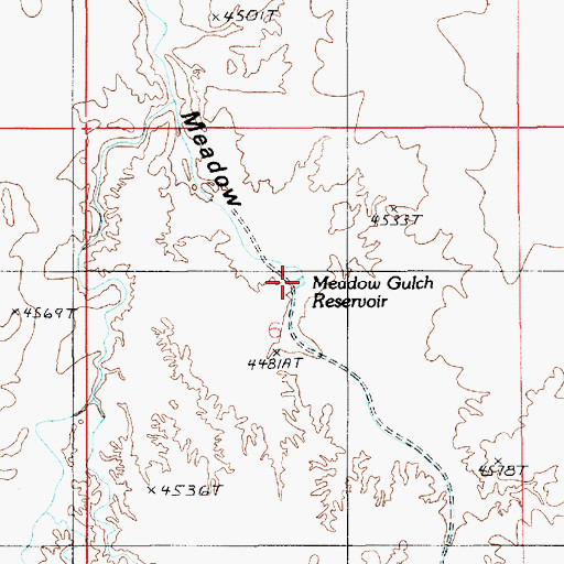 Topographic Map of Step Reservoir, UT
