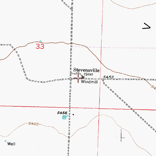 Topographic Map of Stevensville, UT